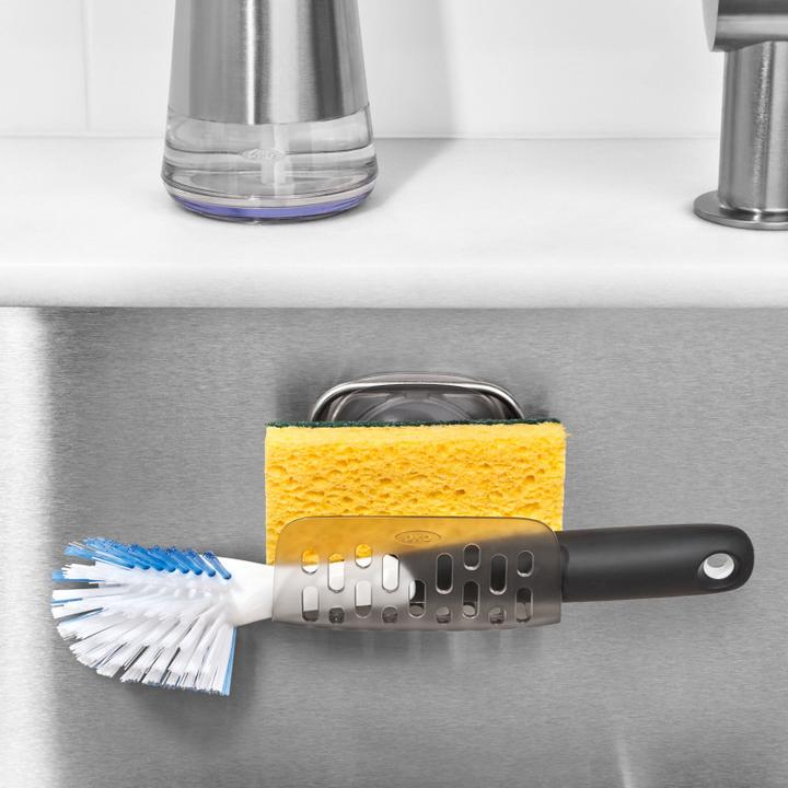 Actual product image OXO Sponge Holder with Suction Cup Holder Grey