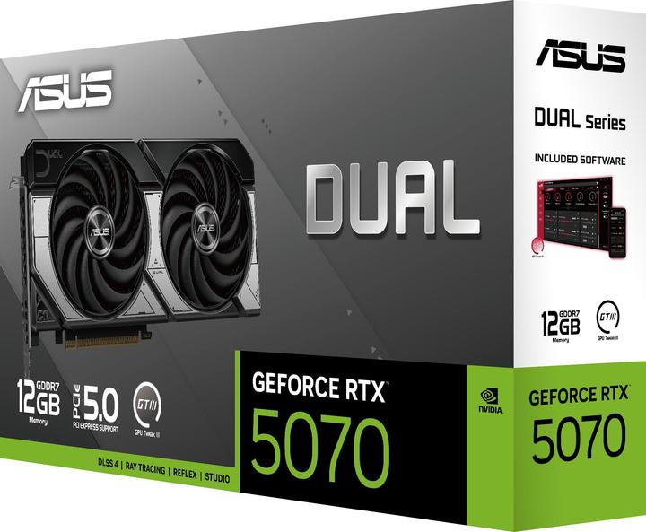 Actual product image ASUS Dual GeForce RTX 5070 (12 GB)