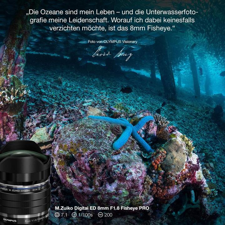 Productafbeelding Olympus OM System m.Zuiko PRO 8mm F1.8 FishEye (Micro Vier Derde)