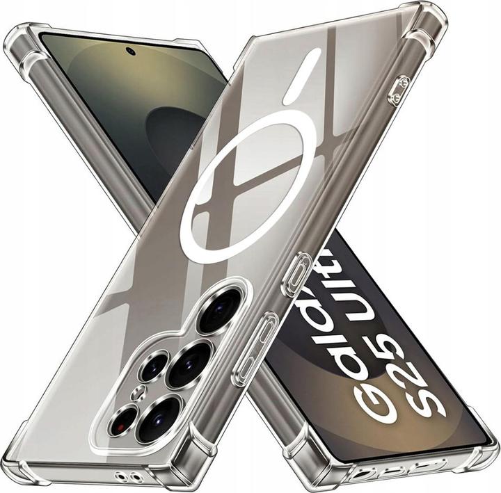 Techsuit Shockproof Clear Silicone MagSafe (Samsung Galaxy S25 Ultra)