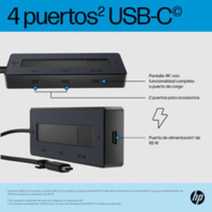 Actual product image HP 6G843AA (USB-C, 4 ports)