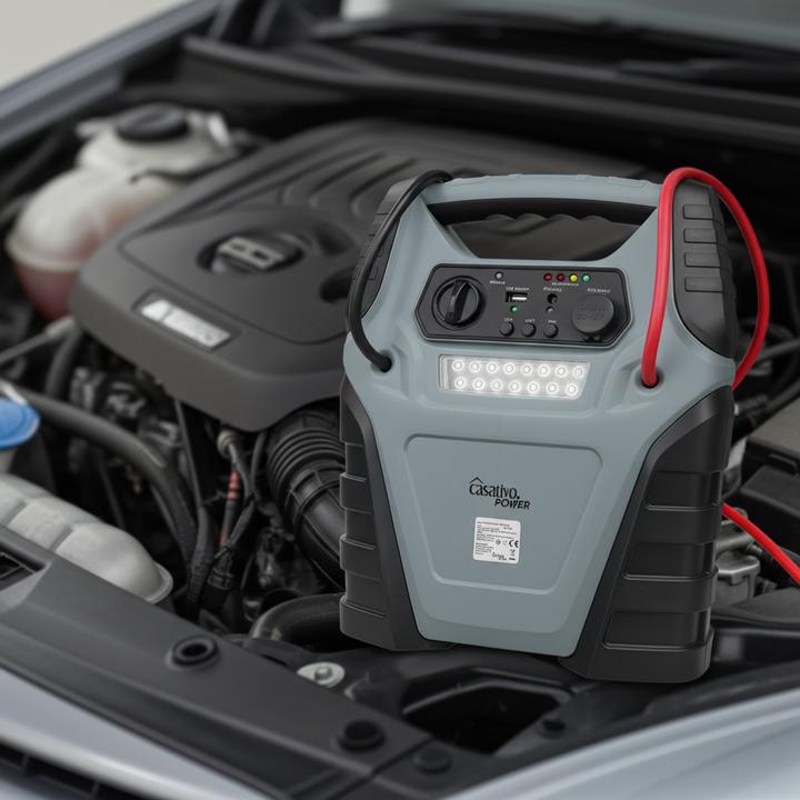 Produktbild Casativo 5-in-1 Powerbank mit Starthilfefunktion und Luftkompressor (1000 A, 20000 mAh)