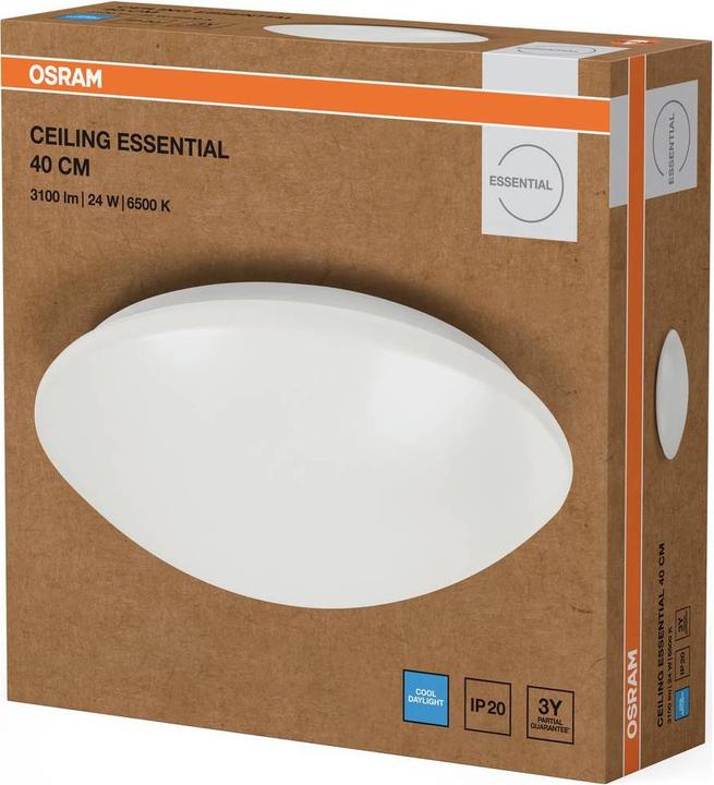 Actual product image Osram HOMELIGHTING Ceiling Essential 400mm 24W 6500K 4099854445453 LED-Aussenwand (1920 lm)