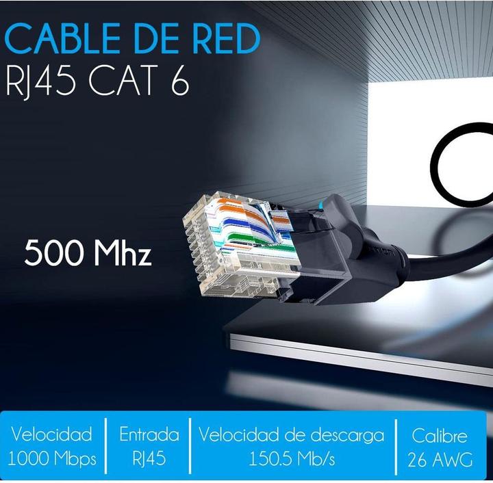 Image du produit Vention Cat.6 UTP Patch Cable, noir, 10m (UTP, CAT6, 10 m)