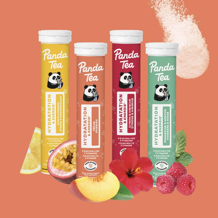 Image du produit Panda Tea Électrolytes - Hydratation et énergie (20 pcs, Comprimé effervescent, 80 g)