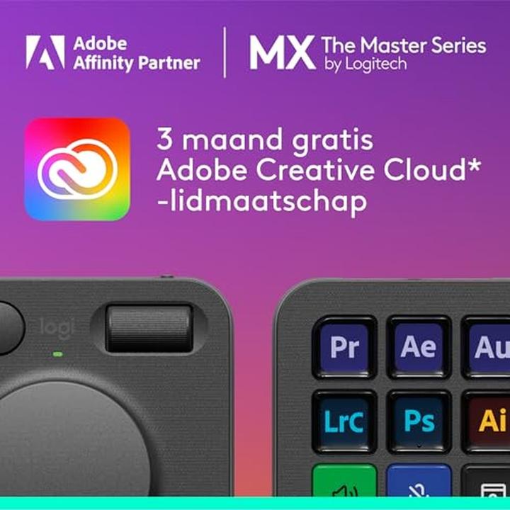 Produktbild Logitech Mx Creative Console (Ohne Tastaturlayout, Kabelgebunden, Kabellos)