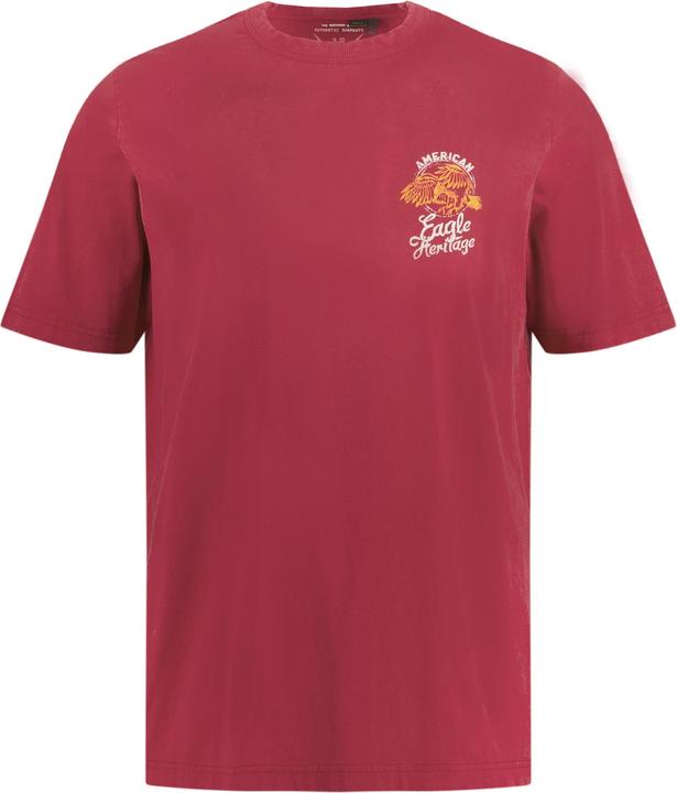 Image du produit JP1880 T-shirt imprimé Eagle, délavage acid washed, manches courtes et col rond (4XL)