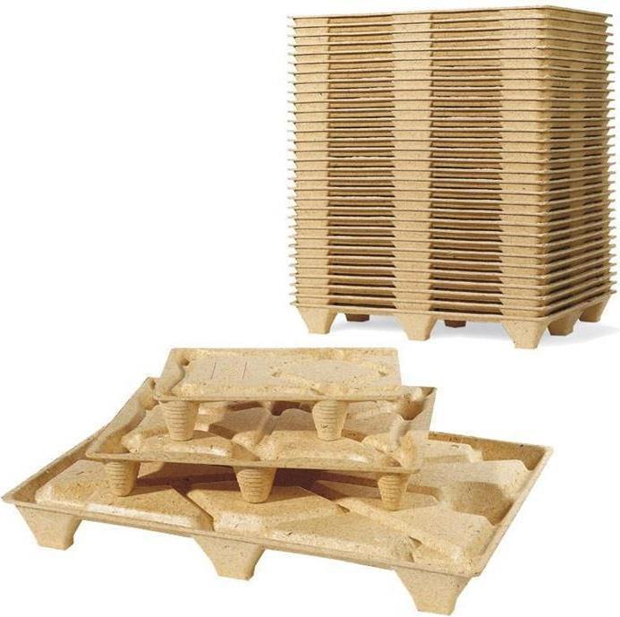 Actual product image Inka Pressed wood pallet dimensions 1000x1200mm load capacity 900kg industrial format wood brown