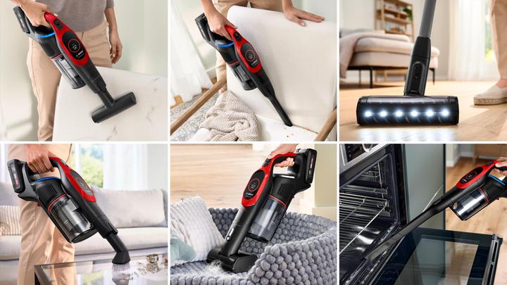 Actual product image Bosch Hausgeräte Akku-Staubsauger, Unlimited 9 ProAnimal, Rot