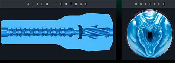 Actual product image Fleshlight Alien Blau