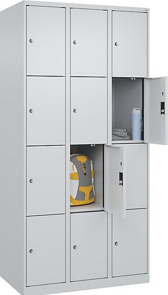 Actual product image kaiserkraft 4-compartment locker Evolo PLUS (90 x 50 x 185 cm)