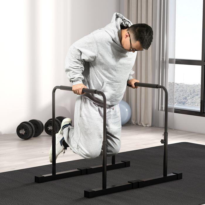 Produktbild Swisshandel24 Dip Barren Bars 2er Set 80-100 cm Rutschfest Dip Station für Muskeltraining