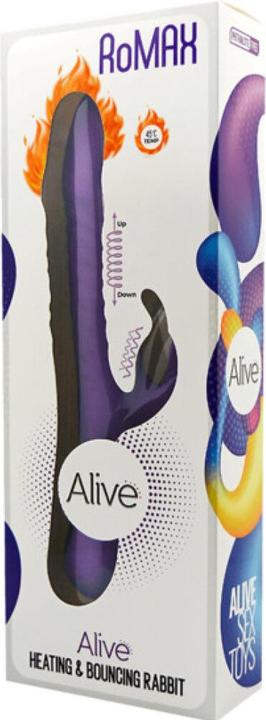 Actual product image Alive Romax Vibrator Rabbit Silicone Violet