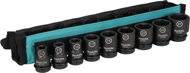 Produktbild Makita E-16617 Screwdriver set 9 pcs. 1/2"x 38-42mm (10, 11, 13, 17, 19, 21, 22, 24, 27mm) (1/2")