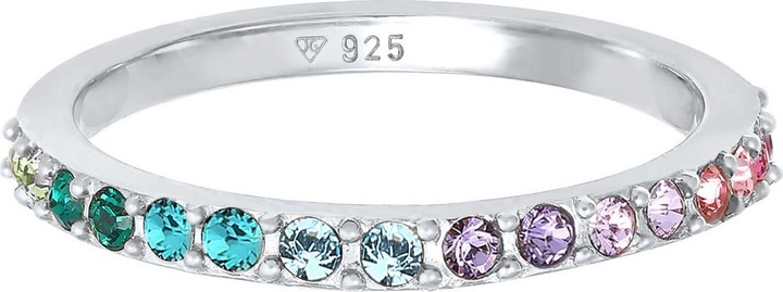 Immagine prodotto Elli Anello a fascia, multicolore (54, 925 Argento)