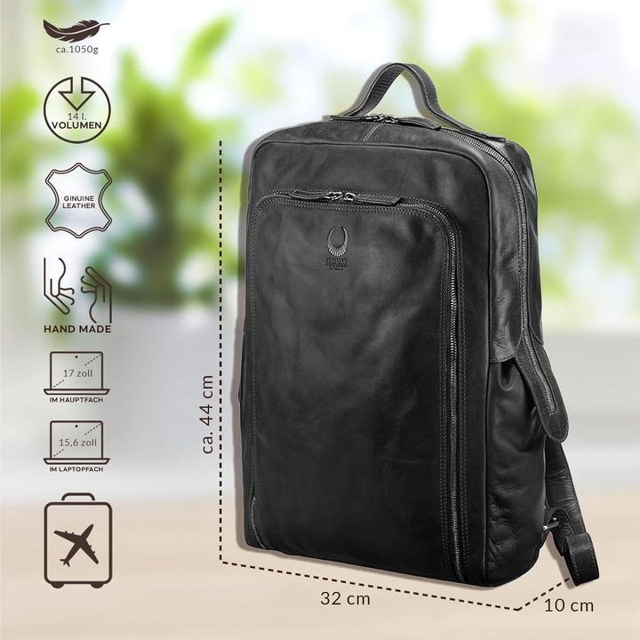 Produktbild Corno d´Oro Lederrucksack mit Organizer-Fach