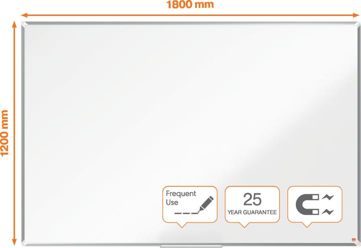 Image du produit Nobo Tableau blanc Premium Plus 1915149 aluminium, 120x180cm (180 x 120 cm)