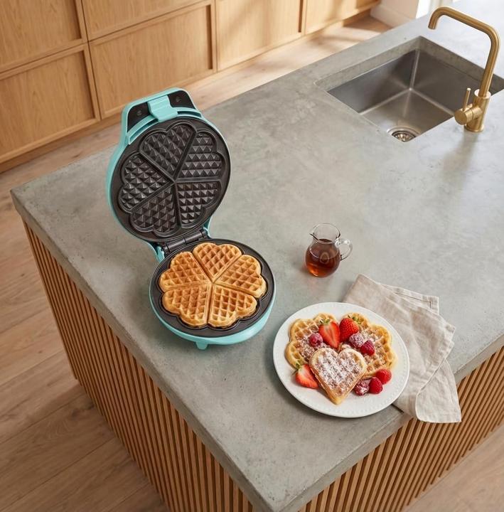 Actual product image Bestron ASW217M Waffle maker 5 waffle(s) mint color