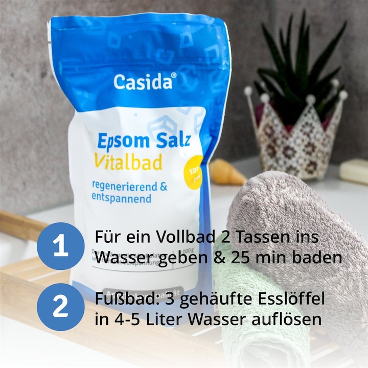 Actual product image Casida Epsom salt (Bath salts)