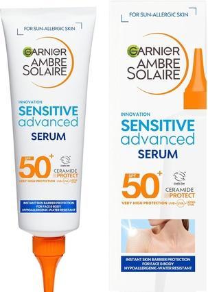 Actual product image Garnier Ambre Solaire Sensitive Advanced expert+ (Sun cream face, SPF 50, 125 ml, 161 g)