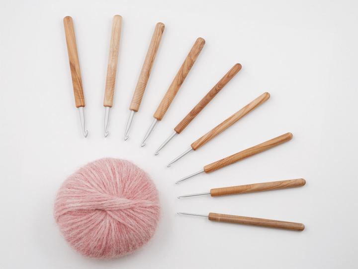 Actual product image addi Crochet hook Olive 15cm size 3