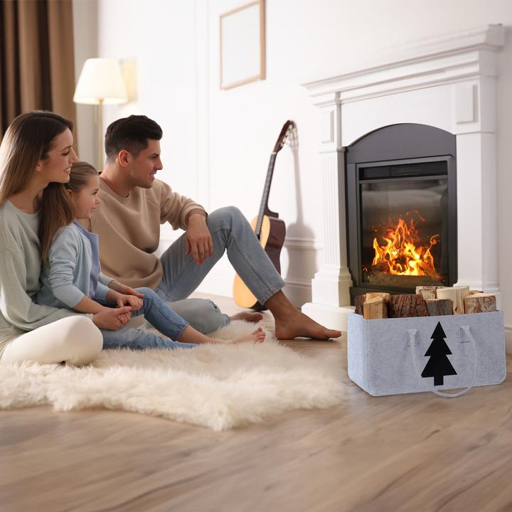 Actual product image Relaxdays Firewood bag (25 x 50 x 25 cm)