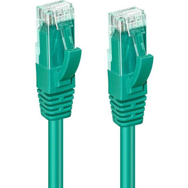 Thumbnail - MicroConnect MC-UTP6A02G Netzwerkkabel Grün 2 m Cat6a U/UTP (UTP) (U/UTP, CAT6a, 2 m), Netzwerkkabel