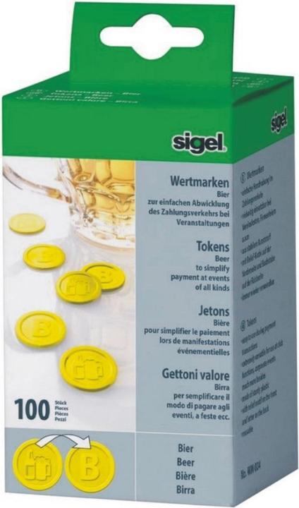 Image du produit Sigel Jetons contre-valeurs Bière