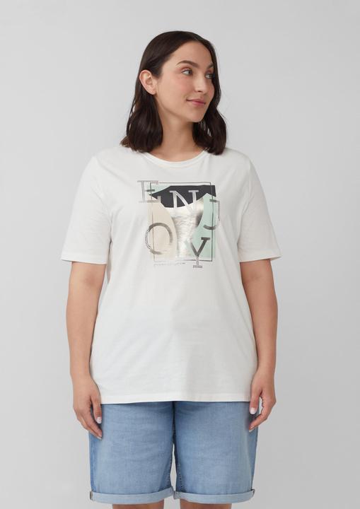 Produktbild S.Oliver T-Shirt Elastisches T-Shirt mit Frontprint (48)