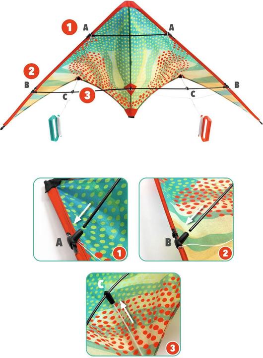 Produktbild Djeco Lenkdrache Red Dots