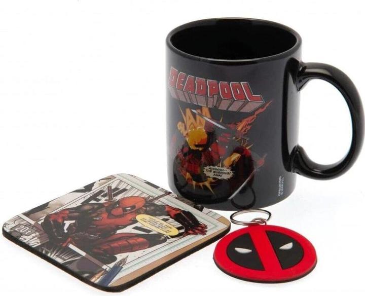 Image du produit Pyramid Set Bicchiere/Sottobicchiere Deadpool Merc Goals (1x)