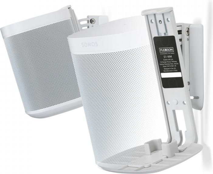 Produktbild Flexson Wandhalterung für Sonos One und Play:1 (1 Paar, Wandmontage, Neigbar, Schwenkbar, Drehbar)