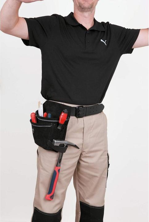 Produktbild kwb Eine grosse Nageltasche, 1 grosses Fach, 3 schmale Fächer, Hammerschlaufe