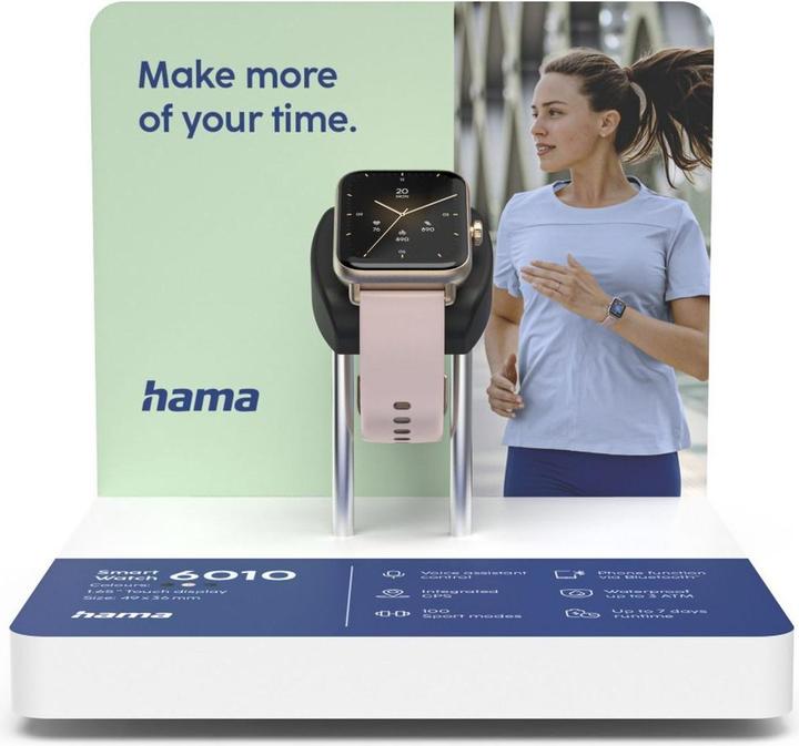 Immagine prodotto Hama Smart Watch 6010 Test Module.rose GOLD.18x18x16cm Engels (73296011) (18 mm)