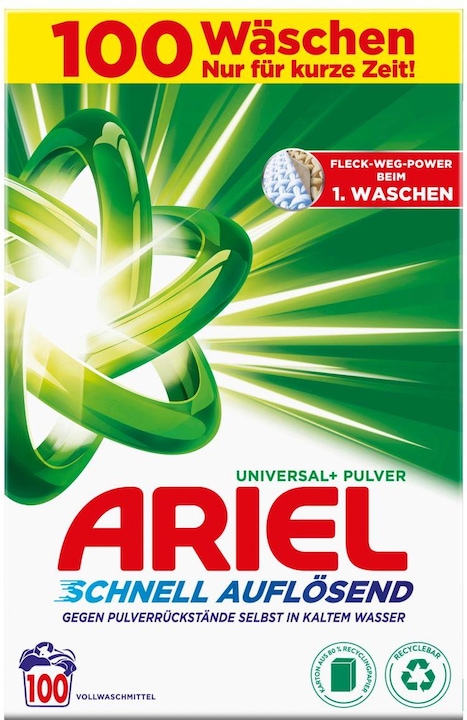 Actual product image Ariel Universal+ (100 Washing cycles, Powder)