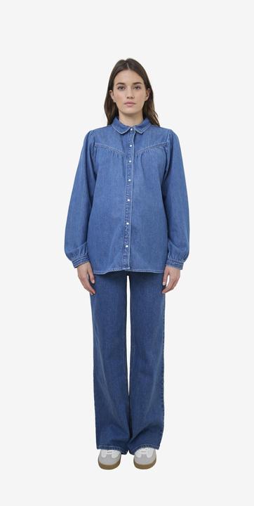 Produktbild Vertbaudet Denim-Bluse für Schwangerschaft und Stillzeit (34)