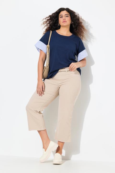 Produktbild Ulla Popken Jeansculotte Mary, weites Bein, Elastikbund (58)
