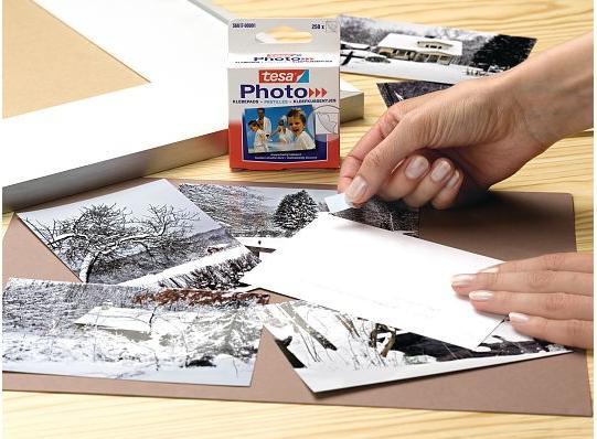 Produktbild tesa Foto Klebepads, selbstklebend, 250 Fotoecken