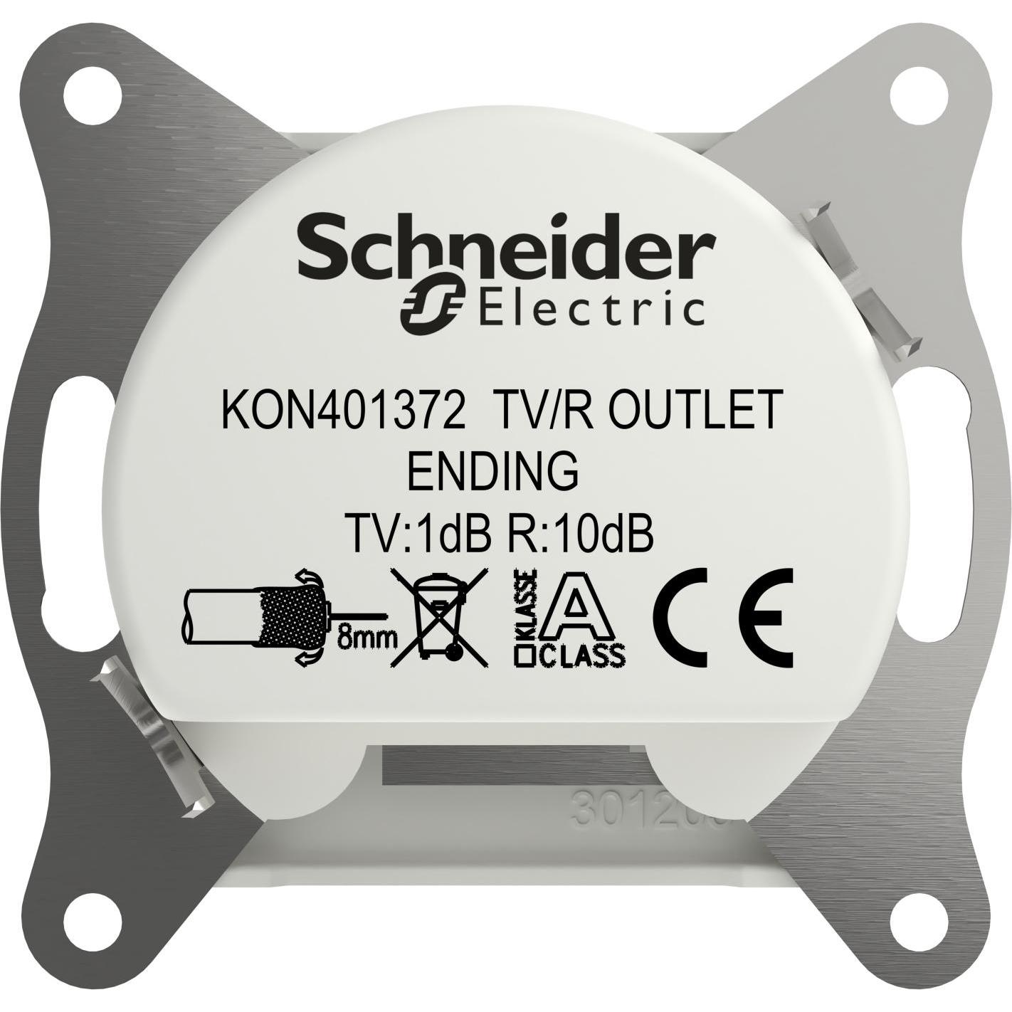 Thumbnail - Schneider Electric, Steckdose, TV-, Radio-Enddose Asfora Weiss (RAL 9003) EPH3300721D