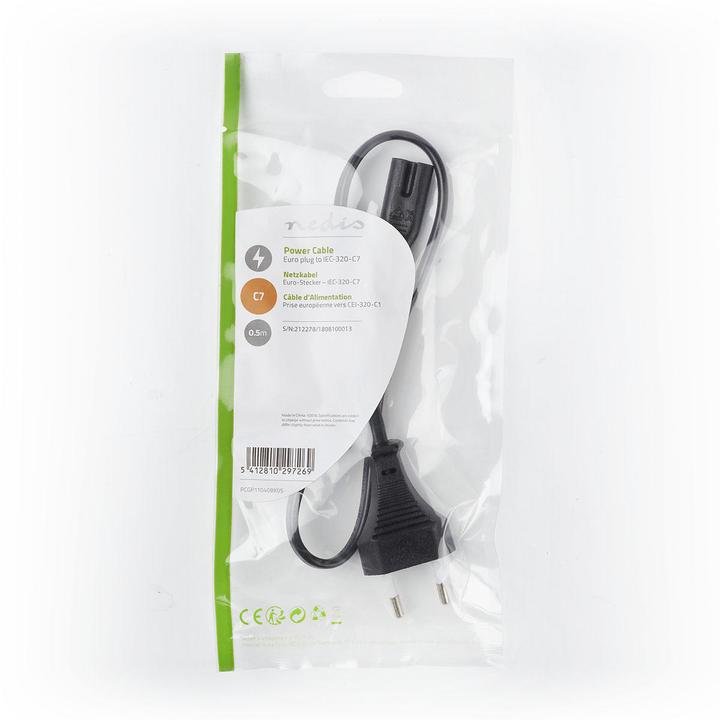 Immagine prodotto Nedis Cavo di alimentazione IEC-320-C7 (0.50 m)