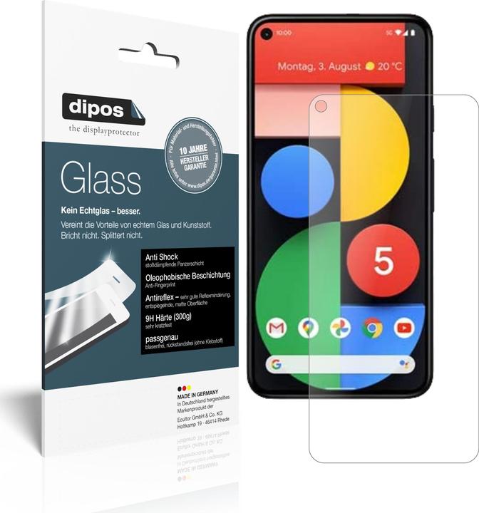 Actual product image Dipos Screen Protector Anti-Shock (2 pcs., Google Pixel 5)
