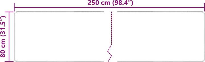 Produktbild vidaXL Läufer Teppich (250 x 80 cm)