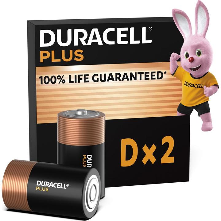 Produktbild Duracell Plus (2 Stk., D / LR20 / Mono / R20, 15000 mAh)