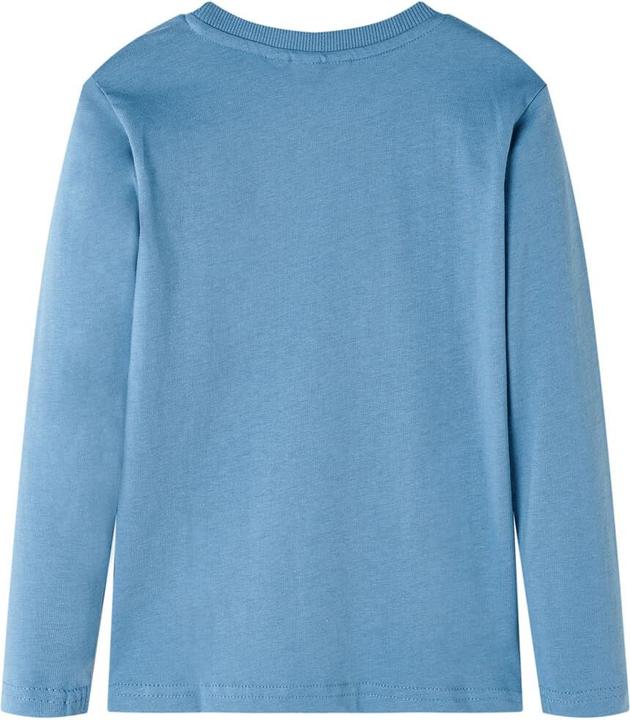 Immagine prodotto vidaXL Camicia da bambino a maniche lunghe blu medio 116,Materiale: 100 (116)