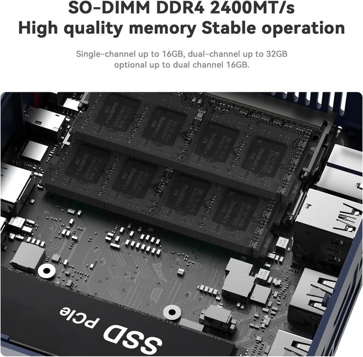 Produktbild Beelink SER3 Mini PC mit Ryzen 3 und Windows 11 Pro (500 GB, 16 GB, AMD Ryzen 3 3200U)