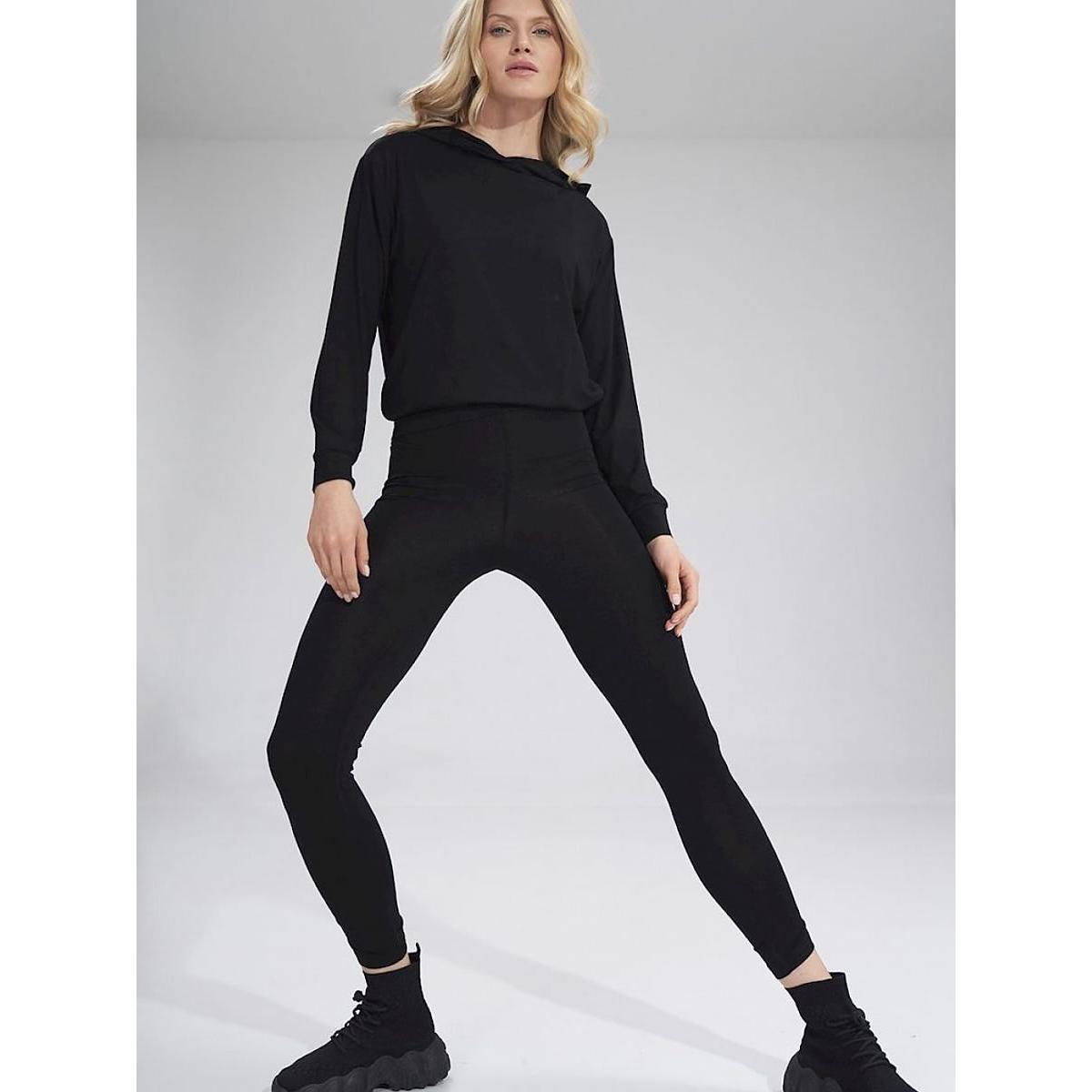 Figl, Hosen, Lange Leggings, Schwarz, (L)
