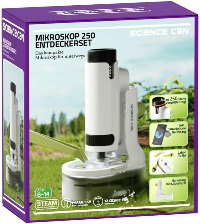 Image du produit Science Can Mikroskop Entdeckerset mit Smartphonhalterung