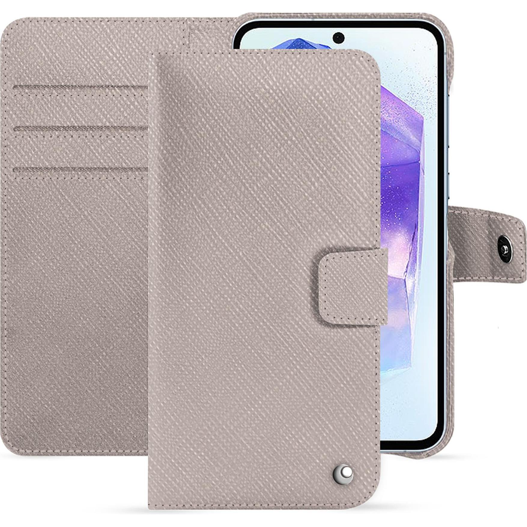 Noreve Lederschutzhülle Samsung Galaxy A55 (Samsung Galaxy A55), Smartphone Hülle, Beige