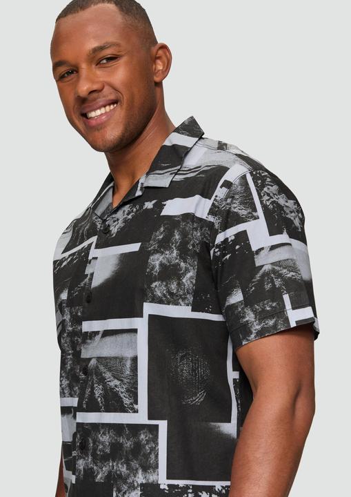Immagine prodotto s.Oliver Hemd Resorthemd aus Baumwolle mit All-over-Print (M)