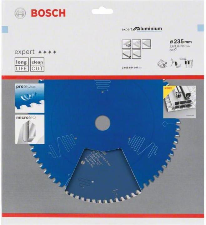 Immagine prodotto Bosch Professional Zubehör Lama circolare Expert per alluminio, 235 x 30 x 2,6 mm, 80